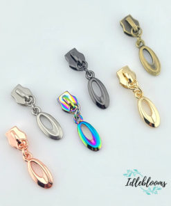 Hollow Drop #5 Zipper Pull