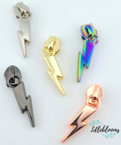 Lightning Bolt #5 Zipper Pull