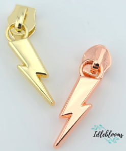 Alternative view of Lightning Bolt #5 Zipper Pull