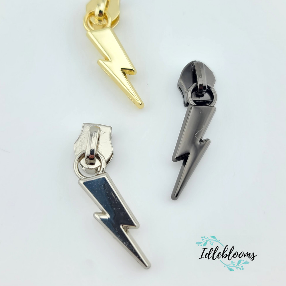 Lightning Bolt #5 Zipper Pull - Image 3