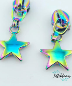 Alternative view of Lucky Star #5 Zipper Pull
