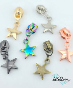 Lucky Star #5 Zipper Pull