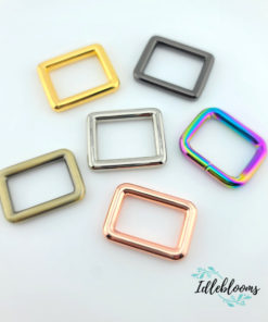Rectangle rings (4 pack) in various sizes/colors