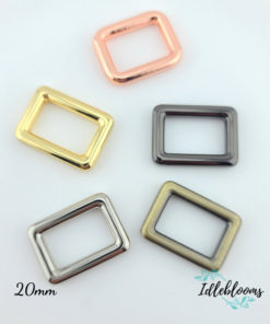 Alternative view of Rectangle rings (4 pack) in various sizes/colors
