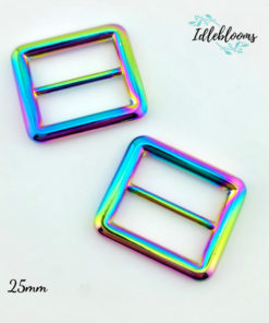 Alternative view of Tri Glide solid adjuster slider buckles (2 pack) in various sizes/colors