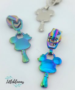 Alternative view of Mouse Ice Cream #5 Zipper Pull