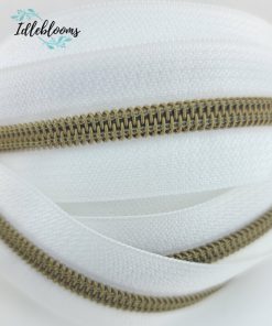Alternative view of White with bronze coil