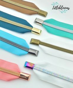 Alternative view of Zipper end caps (4 pack) in various colors