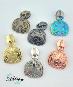 Jack o' Lantern #5 Zipper Pull