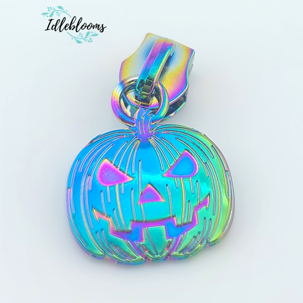 Jack o' Lantern #5 Zipper Pull - Image 6