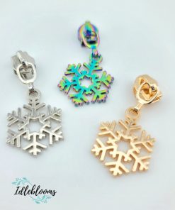 Snowflake #5 Zipper Pull