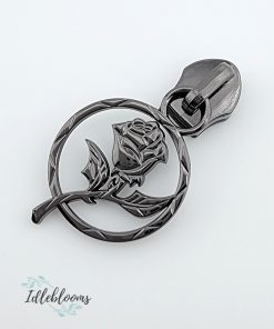 Alternative view of Rose #5 Zipper Pull