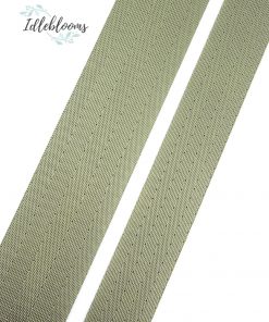 Botanical green webbing - 3 yards