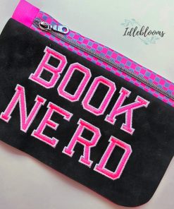 Book Nerd - Machine Embroidery Design - Digital Download