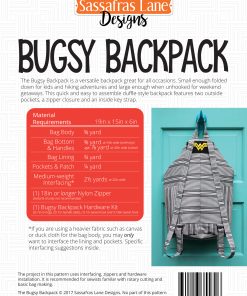 Alternative view of Bugsy Backpack Pattern - Sassafras Lane Designs