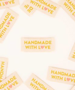 Handmade With Love - Gold - Sew In Labels