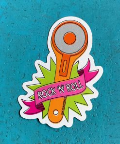 Rock N' Roll Rotary Cutter Sticker