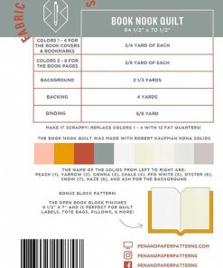 Alternative view of Book Nook Quilt Pattern