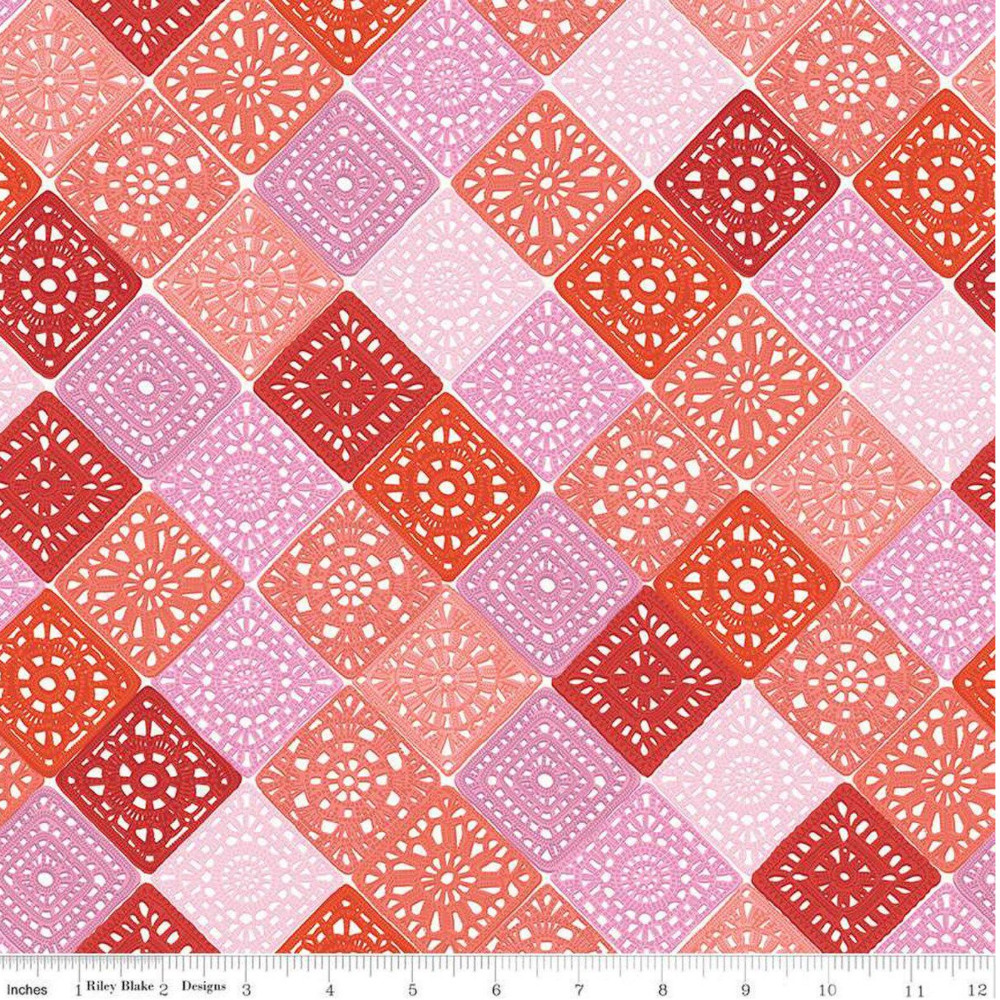 Riley Blake - Hand Made - Crochet In Pink