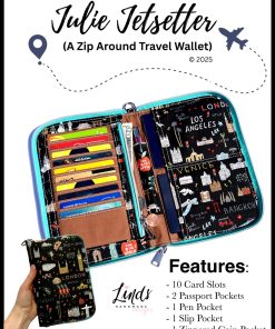 Julie Jetsetter Wallet By Linds Handmade Designs