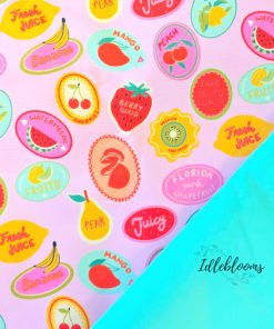 Alternative view of Pink Fruit Stickers - Bonded Poly Nylon