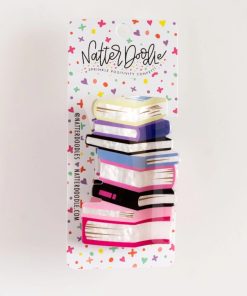 Hair Clip - Books - Purple