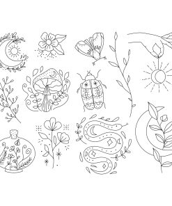 Alternative view of Stick & Stitch Embroidery Pack - Moon Garden