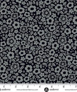 Andover - Ghostly Garden - Floral Fright Black