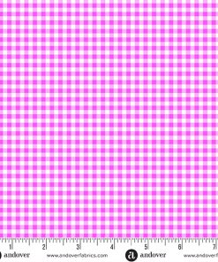 Andover - Ghostly Garden - Bitty Gingham Pink