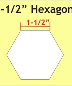 Hexagon 1 1/2" 50pcs - Paper Pieces