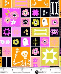 Andover - Ghostly Garden - Sew Spooky Pink