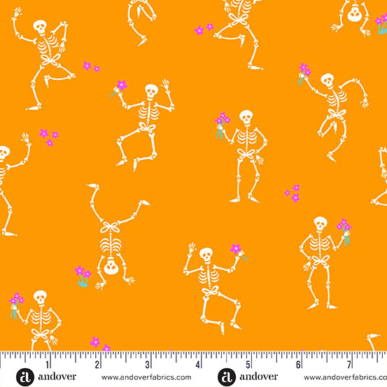 Andover - Ghostly Garden - Skeleton Jig Orange