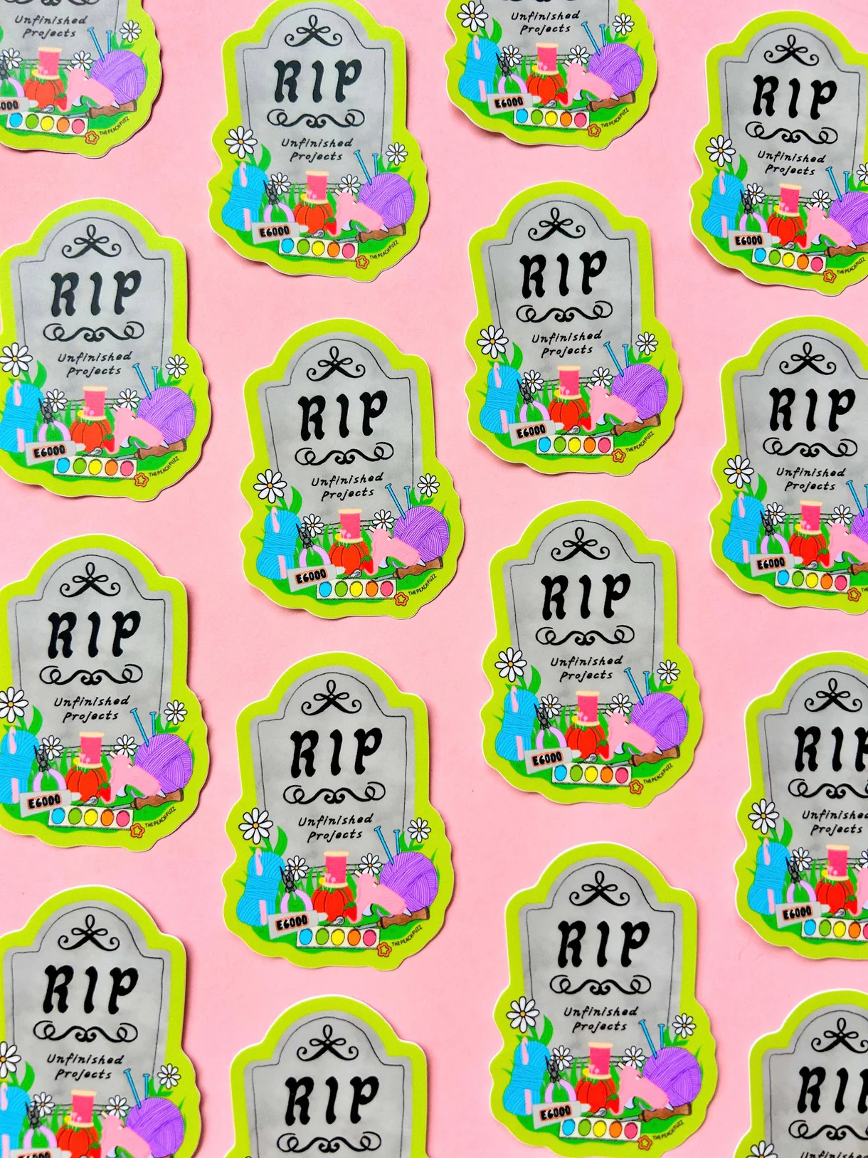 R.I.P Unfinished Projects - Sticker - Image 2