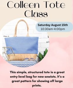 Colleen Tote - Beginner (Saturday Sept 5th 11:00-4:00)